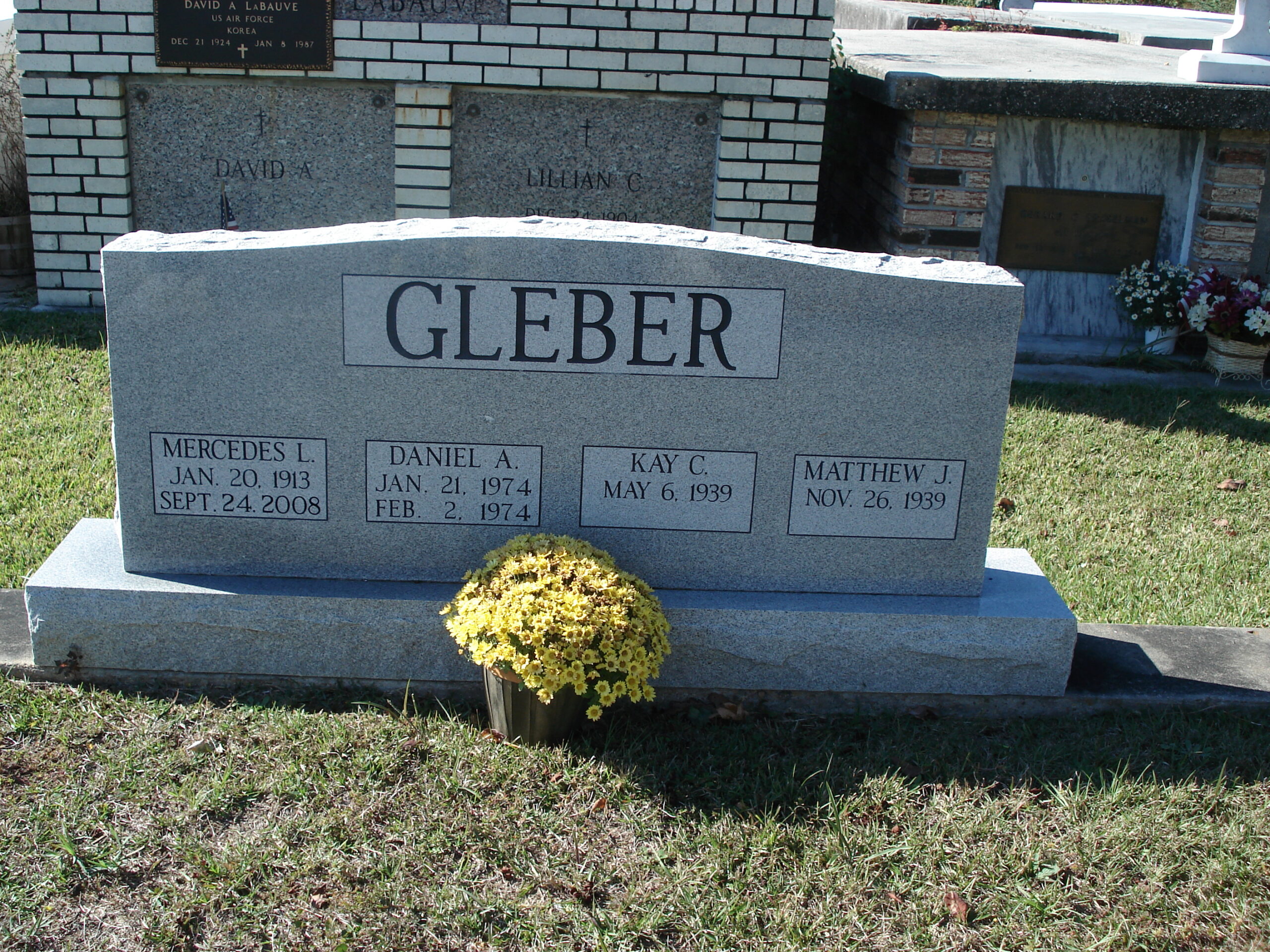 Gleber Kay C. Gleber - St. Mary Cemetery